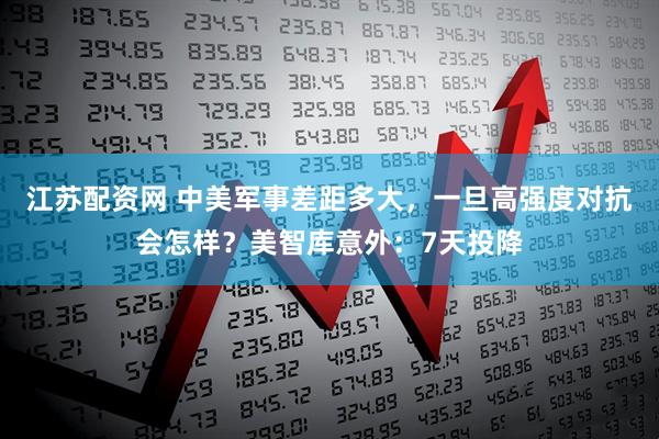 江苏配资网 中美军事差距多大，一旦高强度对抗会怎样？美智库意外：7天投降